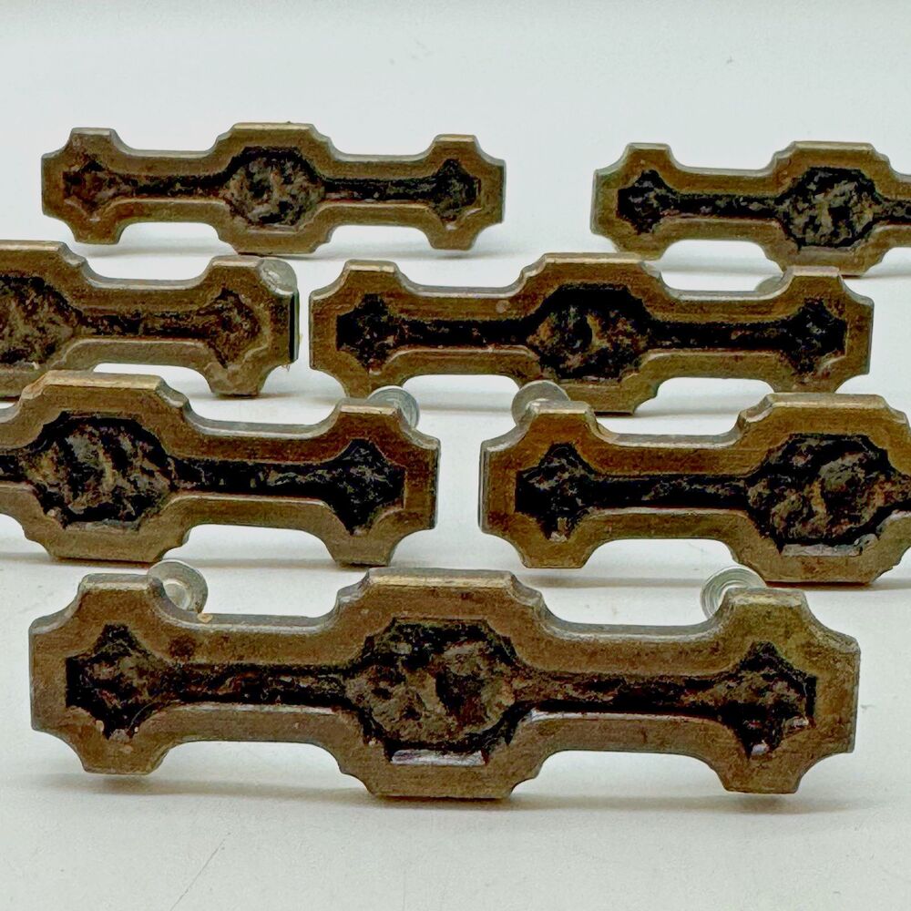 7 Mid Century Modern Door Drawer Pulls Screws JB 579 Oil Rubbed Bronze Brass